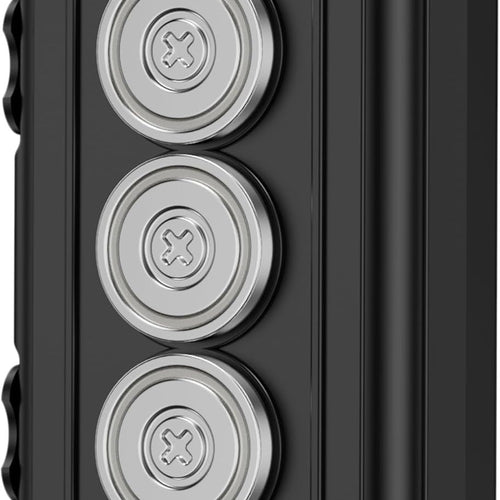 Compact Magnetic Key Holder with Strong Neodymium Magnet, Rubber-Sealed Compartment, and Durable ABS Casing for Discreet Vehicle-Mounted Storage—Ideal for EDC, Travel, and Emergency Access (Black)