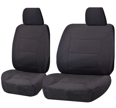 Canvas Seat Covers — Toyota LandCruiser 60/70/80 Series 1981–2010, Charcoal
