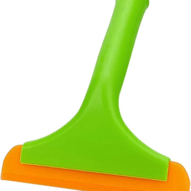 Small Silicone Window Squeegee, Car Windshield Water Blade Scraper, Multifunctional Squeegee with 5.9 Inch Blade and Non-Slip Handle, Auto Cleaning Accessory for Window, Mirror, Glass, Home (Green)
