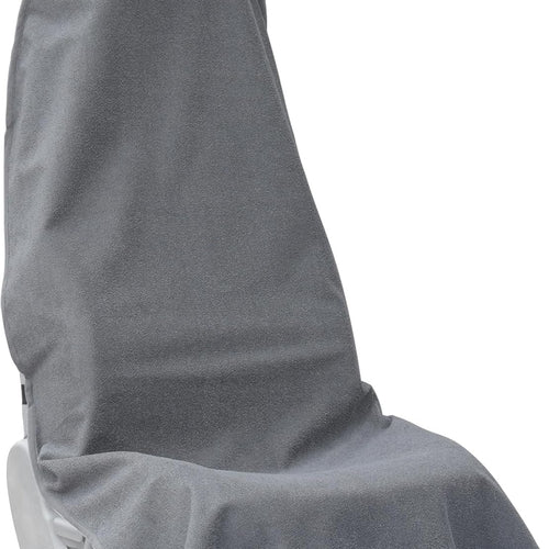 Car Seat Covers Universal Car Protective Front Seat Covers Washable Non-Slip Seat Protectors for Gym Workouts,Waterproof and Sweatproof Towel Seat Covers for Cars,Trucks, Jeeps (Grey)