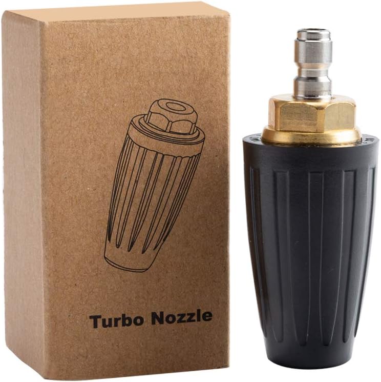 Pressure Washer Tips Turbo Nozzle Pressure Washer 4000 PSI Max Rotating Pressure Washer Nozzle with 1/4'' Quick Connect for Cleaning Brick, Concrete, and Vinyl Surfaces,4.0 GPM 4.0 Orifice