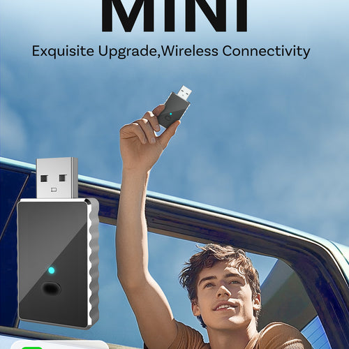 Wireless CarPlay & Android Auto Adapter Dongle — 5GHz WiFi 6, Bluetooth 5.4