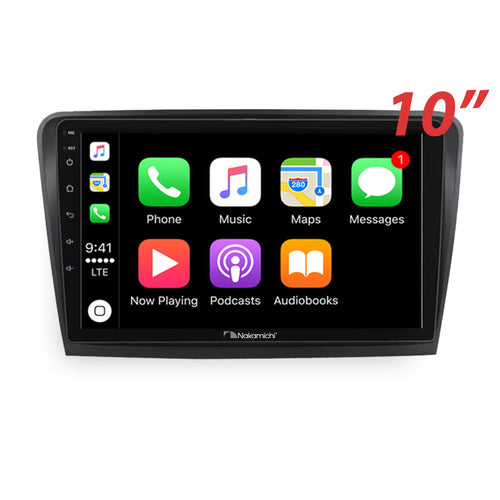 Nakamichi Android Head Unit Skoda Superb 2009-2015 10in Wireless CarPlay