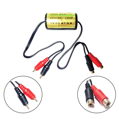 RCA Ground Loop Isolator Noise Filter