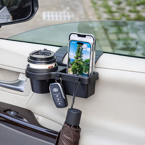 Car Door Side Storage Organiser with Cup Holder, Universal Fit