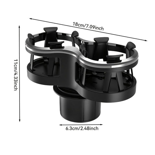 Car Cup Holder Expander & Extender, Universal Fit, ABS Plastic