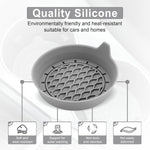 Car Cup Holder Coaster, Silicone Cup Holder Insert, Universal Anti-Slip Cup Holder, Auto Accessories Interior for Men and Women 4 Pack Grey