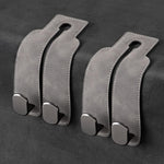 Car Headrest Hook, Car Hook for Wallet & Bag, Car Wallet Hook (Grey - Pack of 2)