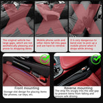 Car Seat Crevice Fill Organizer 2 pcs - No Drop Seat Guard, Universal Car Seat Crevice Filler, Durable Non-Slip Material, Easy 10 Second Installation for Cars, Trucks & SUVs (Red)