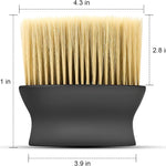 Yellow & Black Car Detailing Brush Set (2-Pack): Soft Bristle Dust Cleaners for Air Vents, Dashboard & Home Use