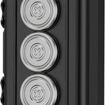 Compact Magnetic Key Holder with Strong Neodymium Magnet, Rubber-Sealed Compartment, and Durable ABS Casing for Discreet Vehicle-Mounted Storage—Ideal for EDC, Travel, and Emergency Access (Black)
