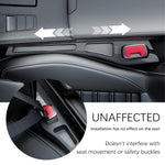 2-Pack Car Seat Gap Plugs – Dual-Function Gap Filler & Storage Organizer for Phones, Keys & Cards, Flexible EVA, Universal Fit, No Tools Needed (Black)