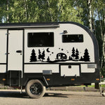 Tree Forest Vinyl Body Decal Sticker for SUV RV Van Caravan Off