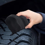 3 Pieces Tire Shine Applicator Tire Dressing Applicator Pads Tire Sponge Applicator Foam Tire Gel Wet Applicator Car Detailing Reusable Cleaning Supplies for Tire Shine (Gray,4.33 Inch)