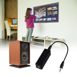 Ground Loop Noise Isolator Effectively Eliminates Audio Noise for Car Stereo System Home Speaker with 3.5mm Audio Cable