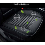 Universal Front Car Seat Cover Super Breathable Bamboo Charcoal Pu Leather,20.8 20.1''(1 Piece-Black)