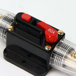 Car Circuit Breaker 12V - 24V Dc Car Protection With Manual Reset Switch Fuse 60A