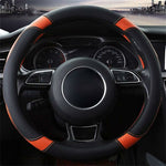 Car Steering Wheel Cover Microfiber Leather Steering Wheel Covers Universal 37-38Cm / 15" Non-Slip Breathable Durable