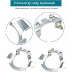 2 pcs Metal LED H7 Bulbs Adapters Lamp Base Holder Clip Bracket For Quasquai/Polo 6R / Polo 9R / Jetta Sport (Mk6) /