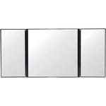 Car Vanity Mirror Universal Sun Visor Mirror Tri-Fold Design Folding Vanity Mirror Cosmetic Makeup Mirror Auto Supplies