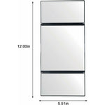 Car Vanity Mirror Universal Sun Visor Mirror Tri-Fold Design Folding Vanity Mirror Cosmetic Makeup Mirror Auto Supplies