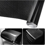 6D Waterproof Car Sticker Film Carbon Fiber Vinyl Adhesive 30300Cm Waterproof Non-Stick For Car,Computer,Phone Case