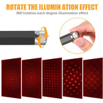 Atmosphere Light, Usb Car ROof Lamp Starry Sky Atmosphere LED Projector Red Night Light Adjustable Multiple Modes,