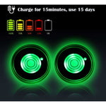 2 Pack LED Cup Holder, LED Car Coasters With 7 Colors Glow Cup Pad, Usb Charging Cup Mat For Coaster Accessories,