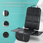 Car Seat Protector - For Car Seat - Premium Rear Seat Protector For Children - Isofix Compatible (Black)