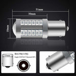 4 X 1156Ba15S LED Bulb Red Super Bright 6000K 5630 33 Smd Backup Light Parking Reverse Position Rear Fog Light Bulb 12V