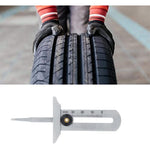 Tire Tread Depth Gauge, Stainless Steel Tire Tread Depth Gauge Safety Tire Ruler Tire Meter 0-30Mm For Car Motorcycle
