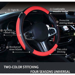 Car Steering Wheel Covers Wrap Microfiber Soft Anti-Slip Auto Steering Wheel Cover Protector Universal Car Accessories