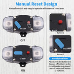 Car Fuse Holder 12V-48V Audio Fuse Protection System For Car, Rv, Boat (300A)
