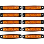 Truck Side Marker Lights 10 pcs LED Side Marker Lights Side Marker Lights Dc 12V LED Side Marker Lights Lamp Truck