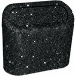 Car-Mounted Diamond-Encrusted Trash Can, Car Storage Bucket, Hanging Car Storage Bag, Creative Diamond-Encrusted Mini