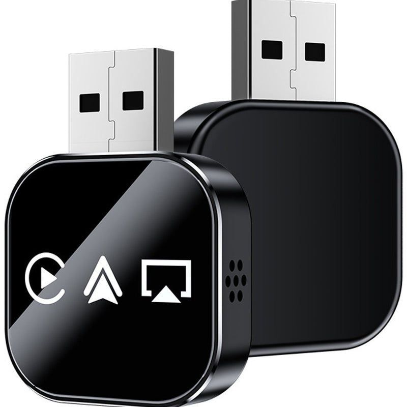 3-in-1 Wireless CarPlay Mirror Link Adapter (version 2026) compatible with iPhone/Apple/Android: automatic connection to your car's screen, dual Wi-Fi 2.4/5 GHz and Bluetooth 5.0, wired to wireless mode (iPhone compatible, 1 piece)
