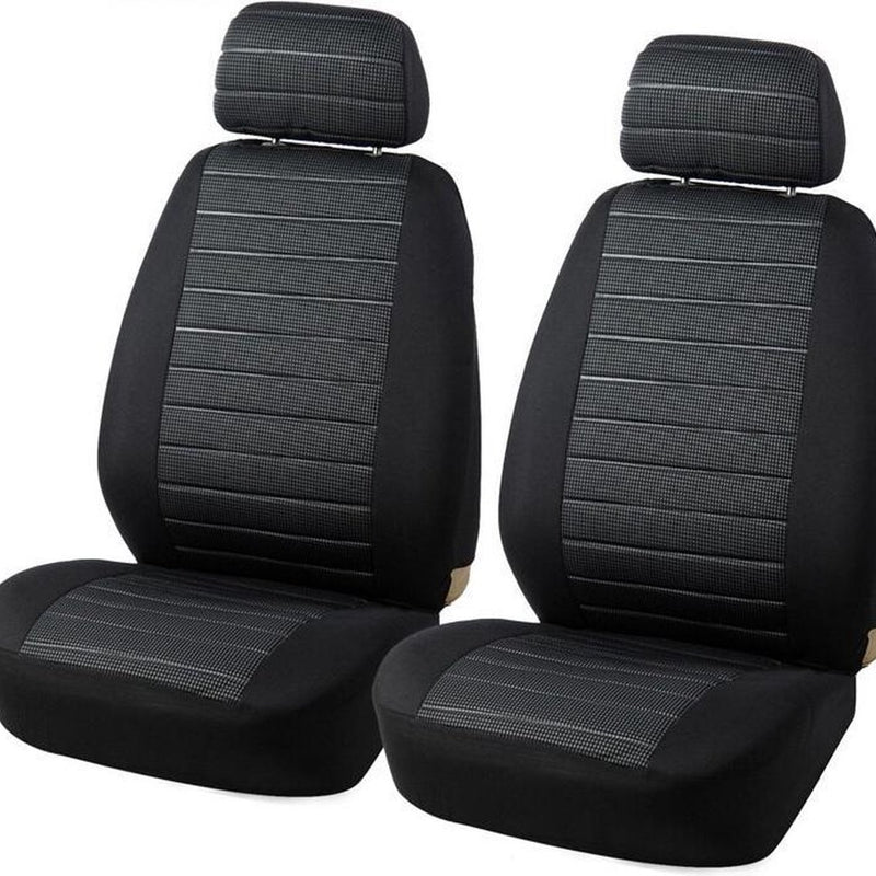 Car seat cover / Car seat cover / Car seat covers / Universal car seat covers - Driver/passenger seat cover (Not for rear seats) - Universal - Fits most models - Stylish - Black/Gray