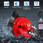New models for 2025: a pair of train horns - 300 dB, super powerful air horn - Father's Day gifts - electric V-shaped horn with rain sound for car, motorcycle, bicycle - top quality products - gift for dad