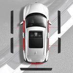 Car Door Sill Moldings - Set of 5, Universal Entry Moldings for SUVs, Anti-Scratch Stickers with Film