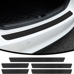 Car Door Sill Moldings - Set of 5, Universal Entry Moldings for SUVs, Anti-Scratch Stickers with Film