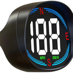 Speedometer - GPS Speedometer - Car Accessories - Universal Head-Up Display - MPH Speedometer - Plug and Play USB Connection - with Compass and Speed Alarm - for all vehicles