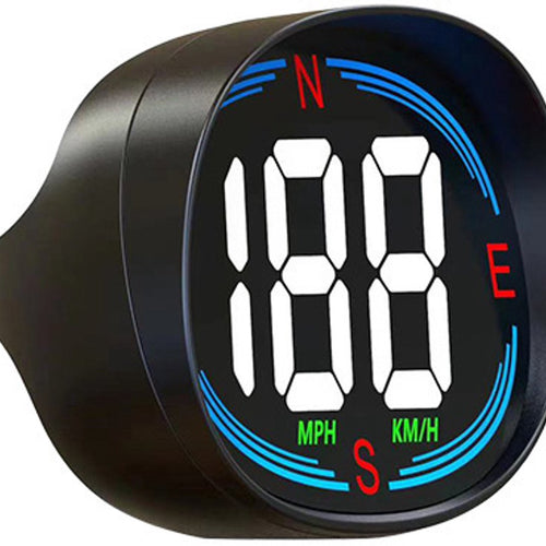 GPS Head-Up Display Speedometer with Compass & Speed Alarm — Universal USB