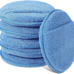 Polishing Sponge - Car Polishing Pads - Car Cleaning Sponges Polishing Pads - For Car Care - Polish Foam Applicator Pads - 6 Pieces ø 125mm - For Cars, Trucks, Boats, Cleaning and Fine Polishing