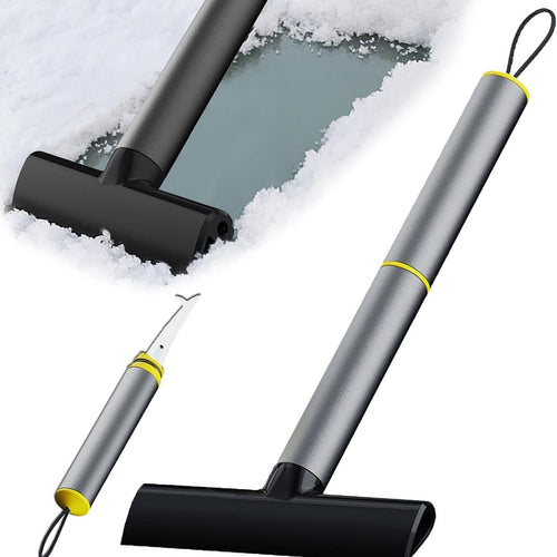 Car Ice Scraper with Stone Removal Hook – Frost & Snow (2-Pack)