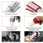 Blind cleaner - 2 pieces - Blind cleaner - Mini dust cloth - Blind cleaner - Ventilation brush - Dust cloth - Dust-free blinds - Easy to grip - Ideal cleaning tool - For car air vents - Microfiber dust cloth