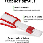 Blind cleaner - 2 pieces - Blind cleaner - Mini dust cloth - Blind cleaner - Ventilation brush - Dust cloth - Dust-free blinds - Easy to grip - Ideal cleaning tool - For car air vents - Microfiber dust cloth