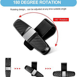 Glasses Clip Holder for Car Glasses - Universal Car Glasses Clip - Car Sunglasses Holder - 180 Degree Rotatable - Sunglass Visor - Also Suitable for Business Cards - For All Vehicle Models and Sun Visors - 2 Pieces