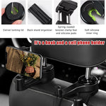 Car Seat Hooks - 2 Pieces - 2 In 1 Car Headrest Hooks - Multifunctional Car Seat Hook - 360° Rotation Front and Rear Seat Headrest Hook - Concealed Hook - Universal Car Hooks - Car Accessories - Black