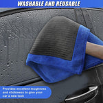 2 pieces - Car clay cloth - Car wash towel - Car cleaning towel - Clay bar - Clay towel - Clay bar towel - Car cleaning - detailing cloth - perforated polishing cloth - cleaning cloth - for car detailing, car cleaning - 30*30 cm - blue