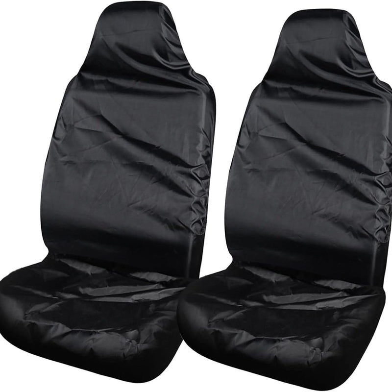 2 pieces - Car seat covers - Seat cover - Universal truck seat cover - Universal car seat covers - Waterproof - Front seat cover - dust cover - with storage bag - 138*56 cm - black